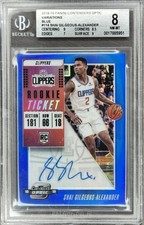 2018-19 Contenders Optic Shai Gilgeous-Alexander Rookie Ticket Auto Blue /49