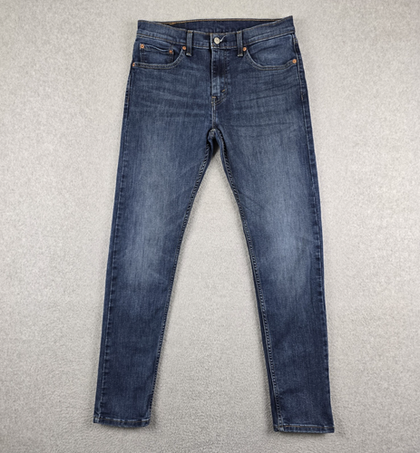 Jeans Levis 512 uomo 32 x 34 slim gamba conica 5 tasche elasticizzato blu denim - Foto 1 di 20