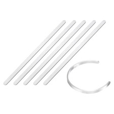 5 Pcs Aluminum Bracelet Blanks 1/4" x 6" Engraving Stamping Bangle Blanks