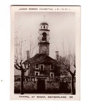 Pattreioux Junior Member World Scenes  1933 #36 Chapel Segna Switzerland