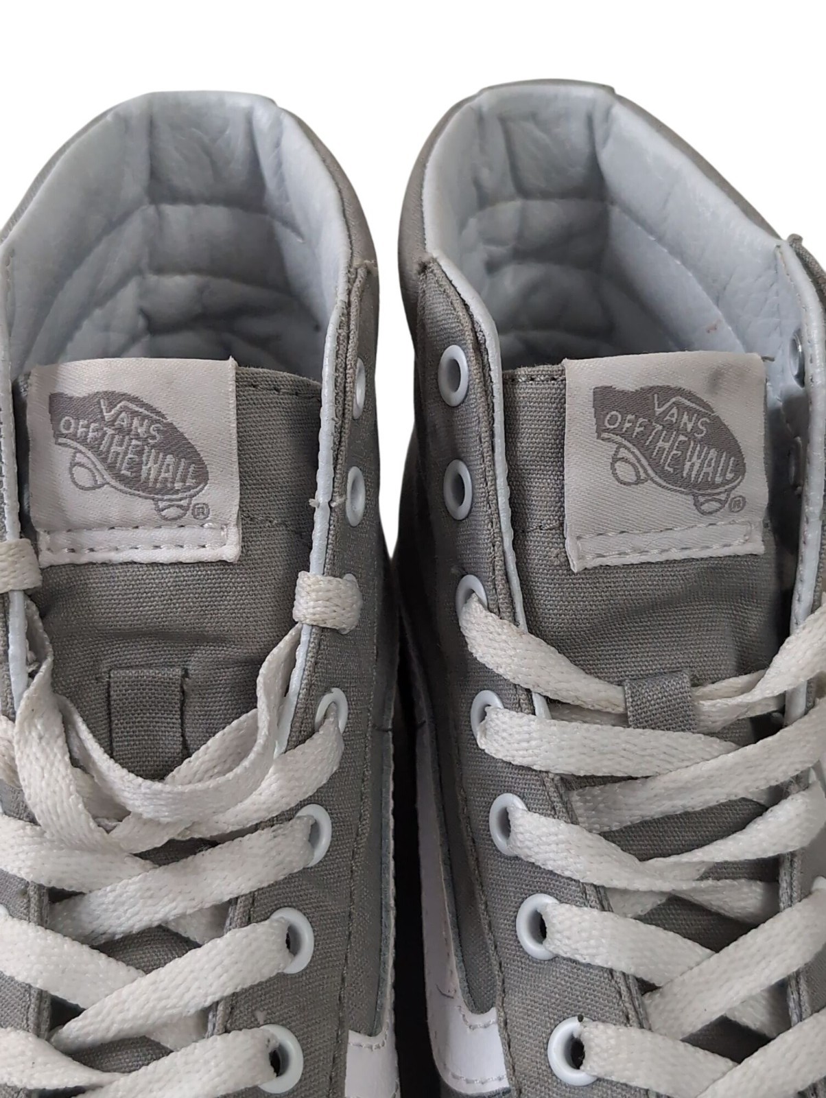 Vans SK8 Hi Sneaker Shoe Women 7.5 Men 6 Gray Old Skool High Top Skater Grunge thumbnail 7