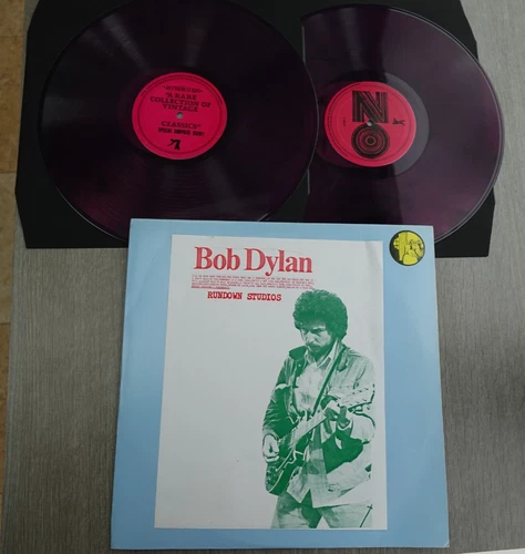 Bob Dylan RUNDOWN STUDIOS Translucent Purple Marble Vinyl Double LP MINT MINUS