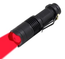 Scalable Red LED Flashlight, 3 Mode Red Beam,...