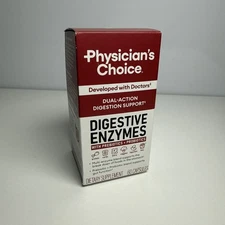Physician's CHOICE Digestive Enzymes - Multi Enzymes, Organic Prebiotics - 60 CT