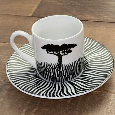 Konitz Espressotasse & Untertasse Set - Zebra Design (Made in Germany) J 10.9 