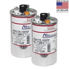 USA2233 45 7.5 uf/MFD 370-440 VAC volts AMRAD Dual Run Capacitor 50/60 Hz Lot-2