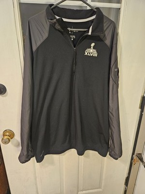 Nike Super Bowl XLVIII Seahawks Vs Broncos Half Zip Shirt Men XL Colorblock