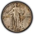 1928-S 25c Standing Liberty Silver Quarter - Original Toning - AU - SKU-Y6802