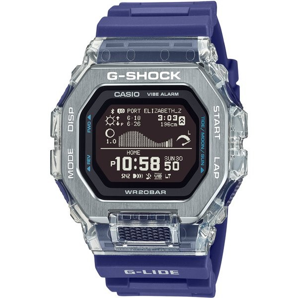 Casio G-SHOCK GBX-100S-2JF G-LIDE Surf & Fitness Watch - Tide