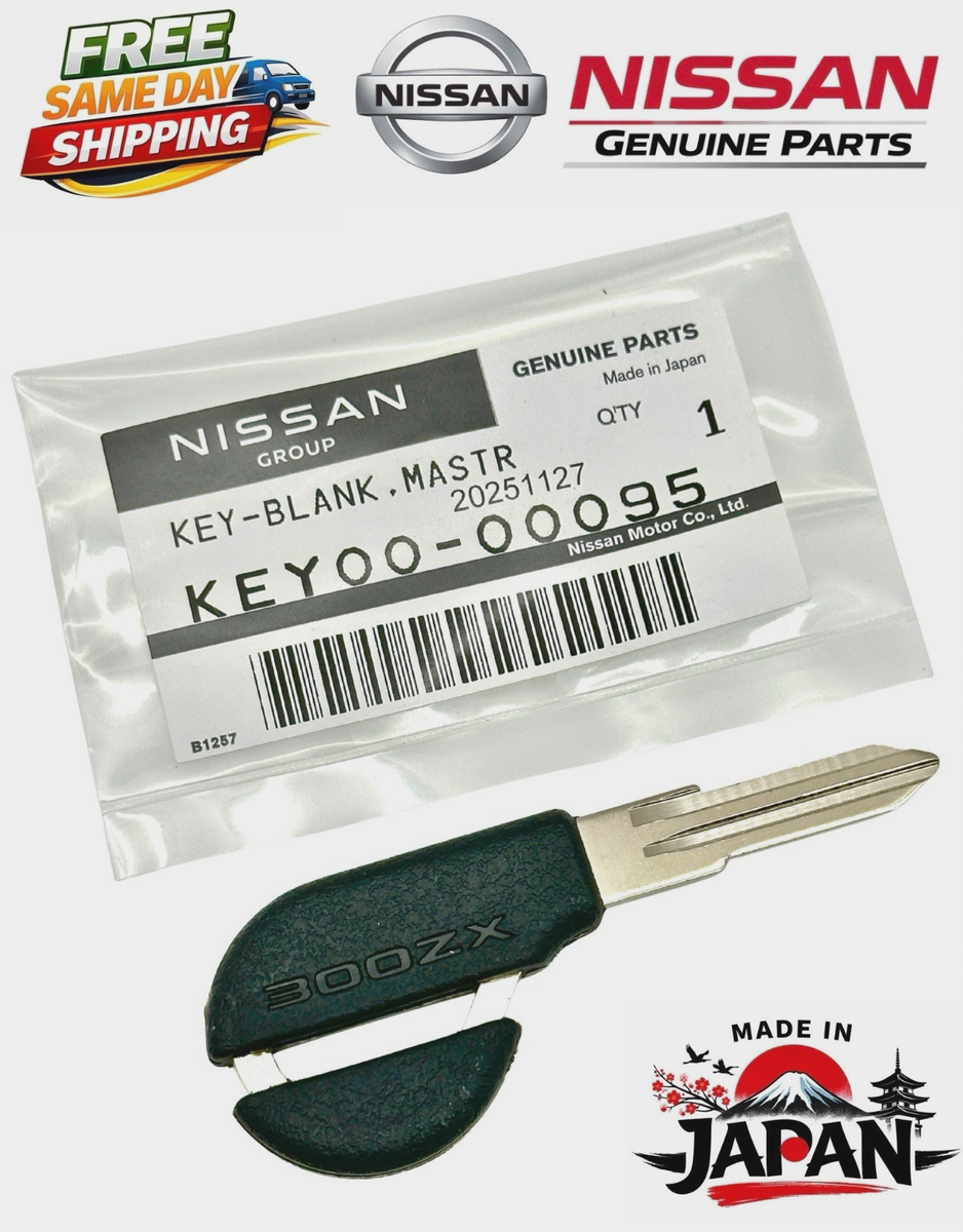New Genuine OEM Nissan 1990-1996 Key-Blank Uncut NISSAN 300ZX Z32
