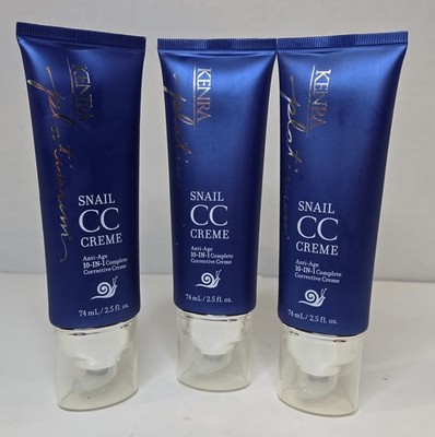 Kenra Platinum Snail CC Creme Anti-Age 10-In-1 Complete Corrective Cream 3 2.5oz