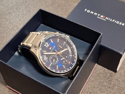 Tommy Hilfiger Multi Zifferblatt Quarz Uhr für Herren mit Silbernes Ede 1791973