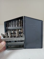 HUOT USA Tap & Drill Index NC 6-32 to 27/64 as Pictured 18 Pieces