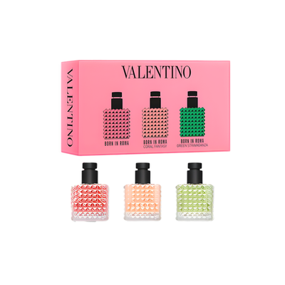 VALENTINO 3PC MINI SET BORN IN ROMA|CORAL FANTASY|GREEN