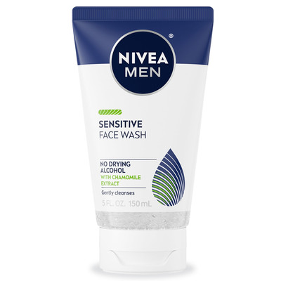 NIVEA MEN Sensitive Skin Face Wash with Vitamin E Chamomile 5 Fl Oz