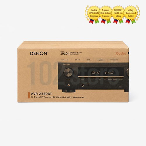 DENON AVアンプ AVR-X580BT Denon AVR-X580BT 5.2-Channel AV Receiver 220V | eBay