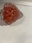 Strawberry Hand Blown Glass Fruit Paperweight Vintage — photo 4