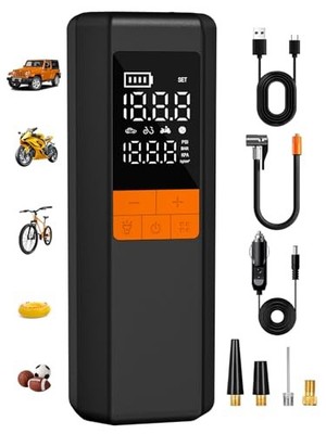  Tire Inflator Portable Air Compressor, 5X Faster Air Pump for Car Tires, 