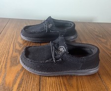 Hey Dude Wally Youth Funk Mono Slip On Shoes Youth Size TD13 Black