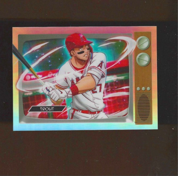 2025 Bowman Chrome Anime Refractor Mike Trout #BA-1 ROY MVP Angels