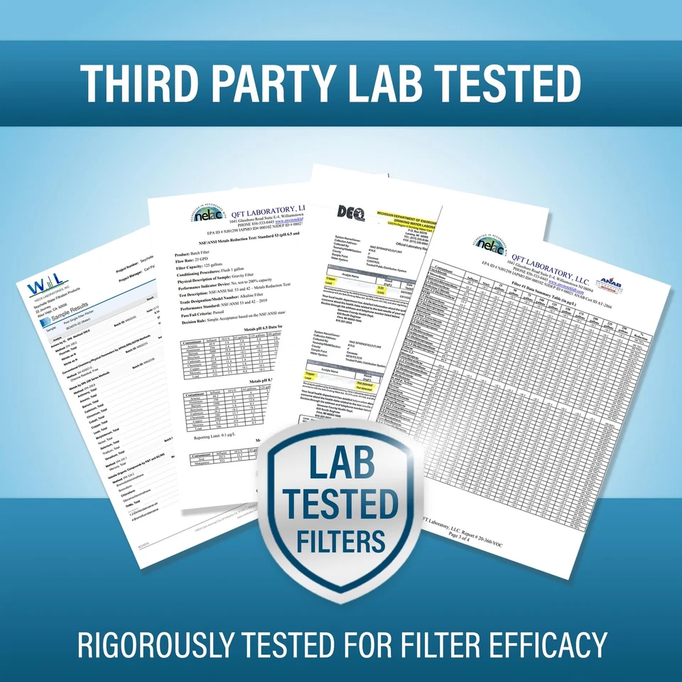 pH2O Alkaline Water Filter Pitcher Replacement - 2 Pack - Image 3 of 4