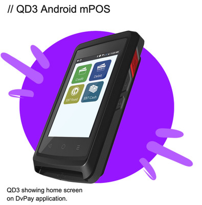 DEJAVOO QD3 EMV NFC CREDIT CARD MACHINE