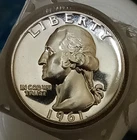 🟅 1961 PROOF 90% Silver Wash. Quarter 25¢ @ MELT*