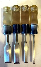 SEARS CRAFTSMAN 9 36826 4 PIECE WOOD CHISEL SET 1/4" 1/2" 3/4" & 1"