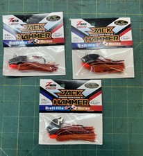 Z-Man Fire Craw Jack Hammer Chatterbait 3/8oz Lot Of 3!