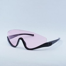 New GUCCI GG1650S 002 Shiny Black/Pink 99-1-110 Sunglasses