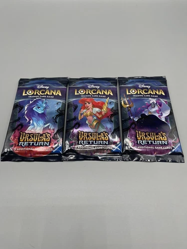 Ursula's Return Booster Packs x3 Disney Lorcana TCG Factory Sealed Packs