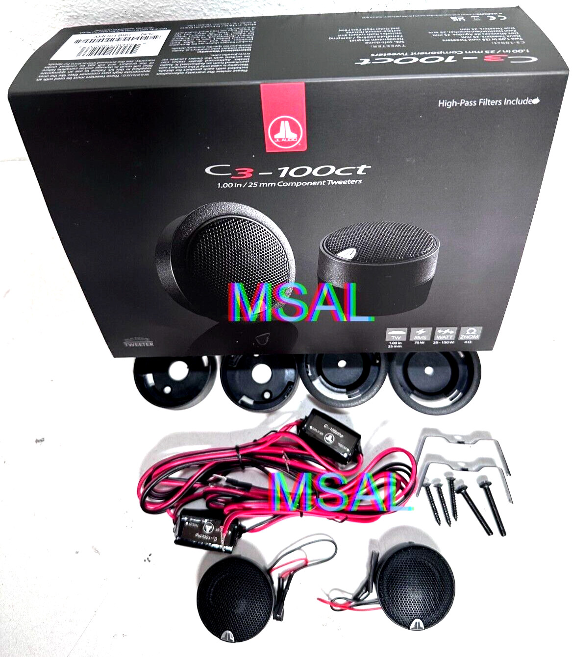 NEW JL AUDIO C3-100CT 1" C3 SERIES COMPONENT TWEETERS  PAIR