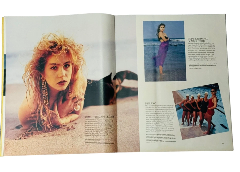 Spin Magazine "4th Annual Swimsuit Edition" July 1990 Depeche Mode Lenny Kravitz - Image 3 of 4