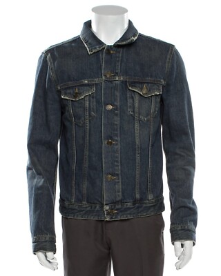 SAINT LAURENT Denim Jacket FW16 Collection Hedi Slimane Size Large L | eBay