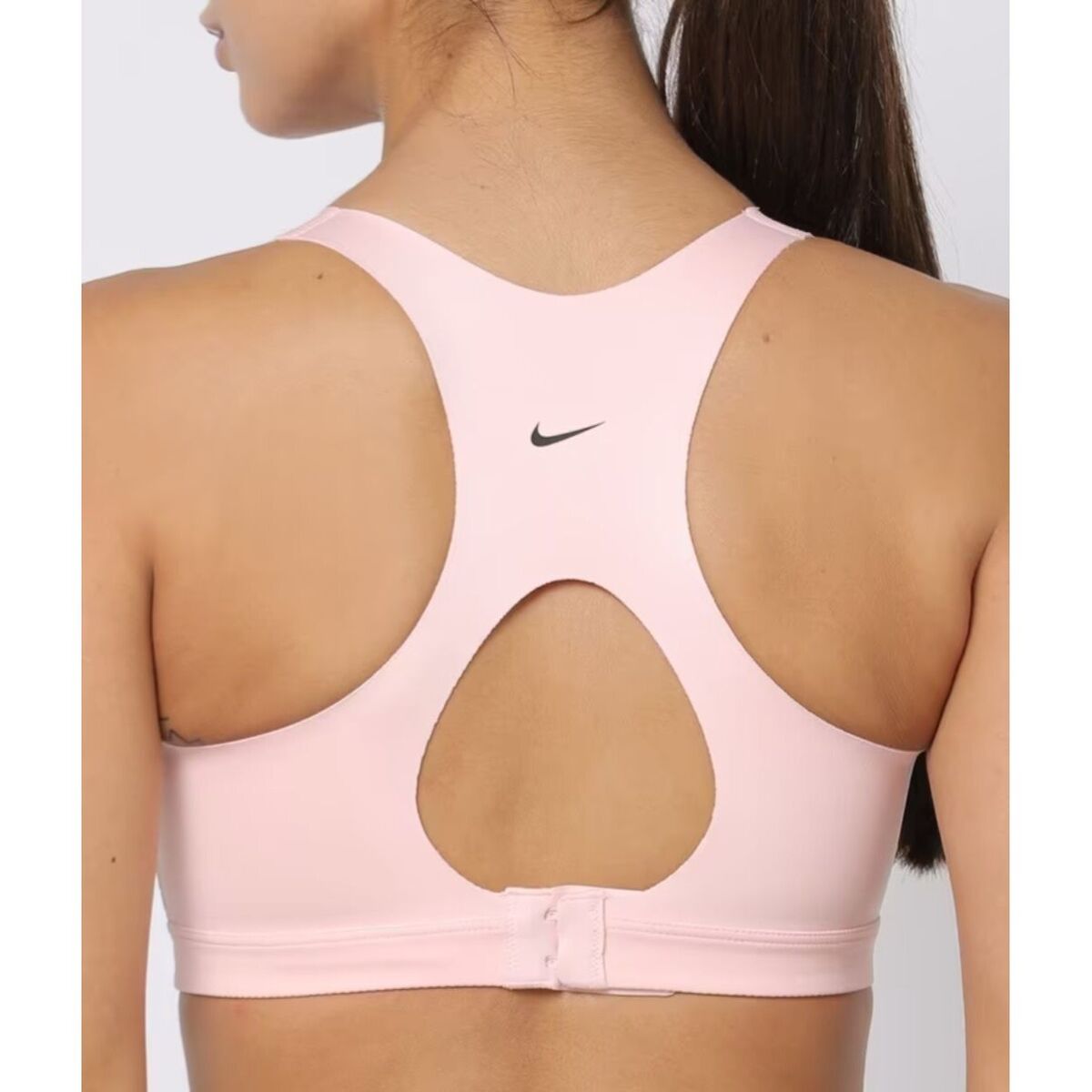 Nike Alpha High Support Padded Zip Front Sports Bra Women Medium Pink A-B  DD0436 