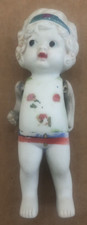 Vintage BISQUE DOLL Kewpie Flapper Girl Made in Japan cute painted