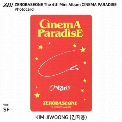 ZEROBASEONE ZB1 4th Mini Album CINEMA PARADISE Official Photocard