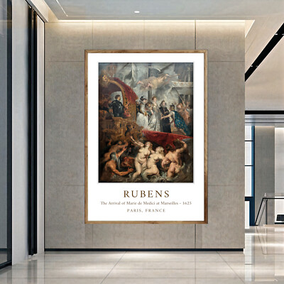 The Arrival of Marie de Medici at Marseilles BY RUBENS 01  Poster / Canvas