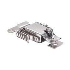 72mm Spring Loaded Toggle Latch Catch Hasp Cabinet Tool Box Case Locking Silver