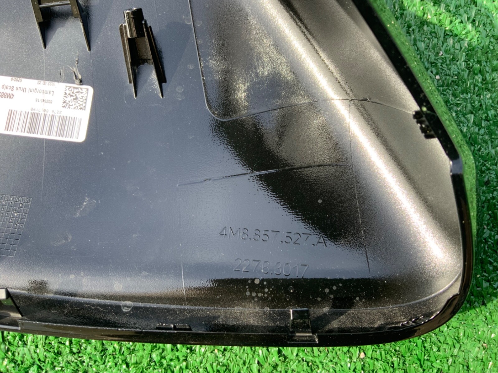 Lamborghini URUS Left Door Exterior Mirror Cover OEM Factory Black Mint 2022