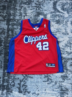 Elton Brand Los Angeles Clippers Authentic Pro Cut Reebok Size 52 
