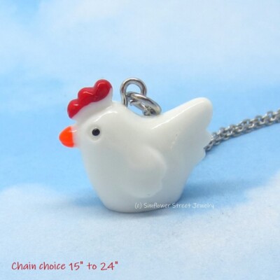 Cute Chicken Necklace 02065nk