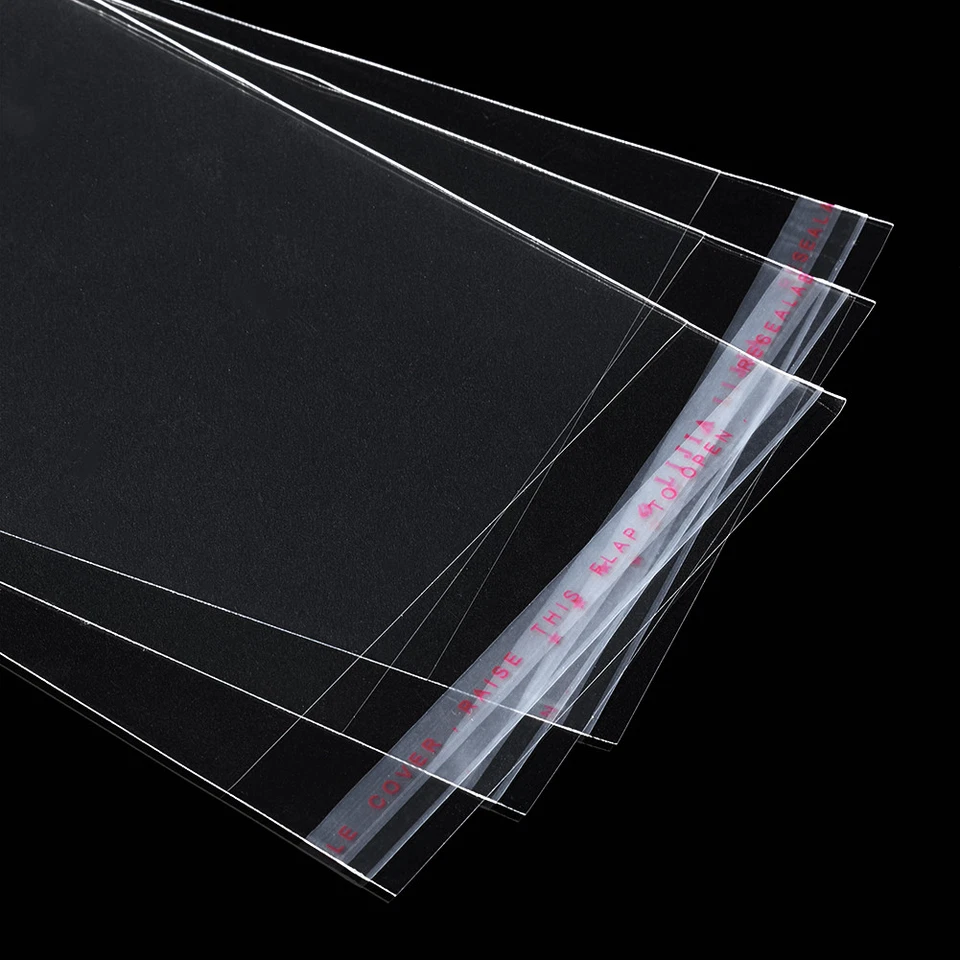 Bolsas de cello de plástico con sello autoadhesivo OPP 2000 un. transparentes resellables Foto 3 de 4