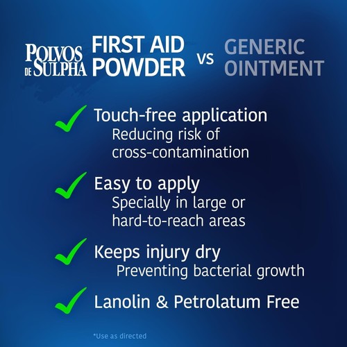 First Aid Polvos de Sulpha Powder 7.5mg – Perfect for Minor Cuts & Outdoor Fun - Picture 4 of 9
