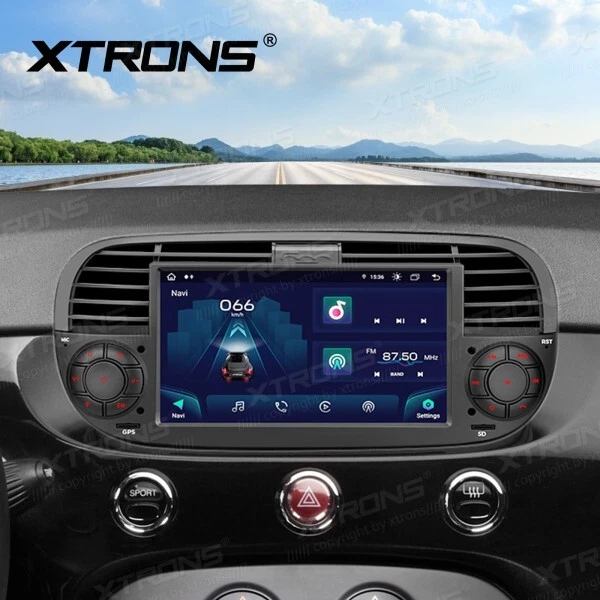 CAR TABLET NERO PER FIAT 500 AUTORADIO ANDROID OS  4G RAM + 64G ROM WI-FI GPS 7" - Imagen 4 de 4