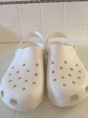Crocs White Men’s Size 12 - Lightly Worn Crocs Classic Clog - White | Journeys main image 4
