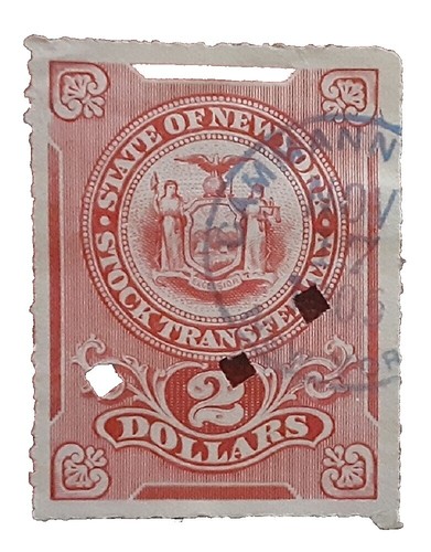 US Stamp Revenue, 20 Cigarettes, Series 119, DeWitt Clinton