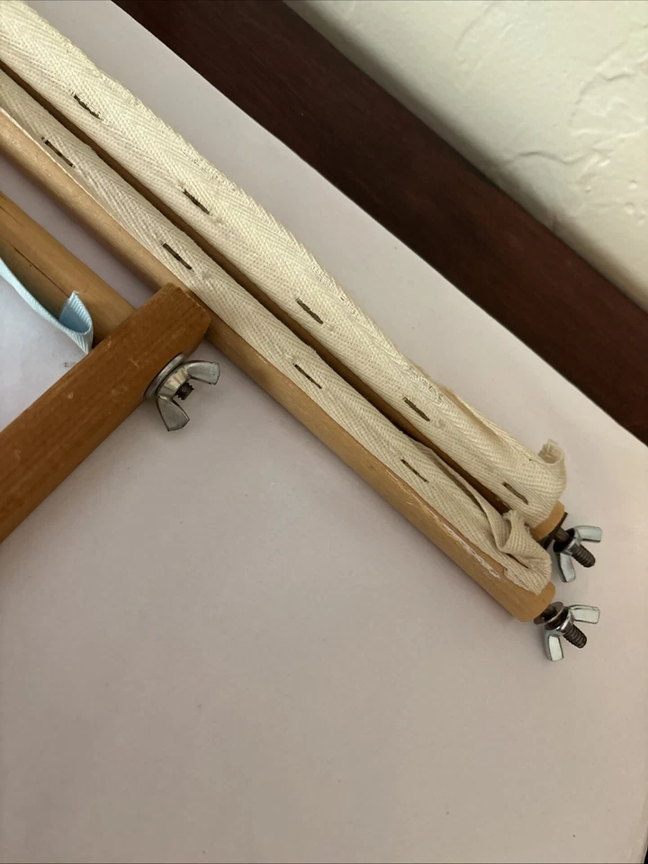 Embroidery Scroll Frame Needlework Cross Stitch Tapestry Set Of 2  17” 18” - Image 3 of 4