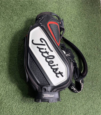 Titleist Tour Staff Bag Black 5-Way Divide Single Strap Golf Bag