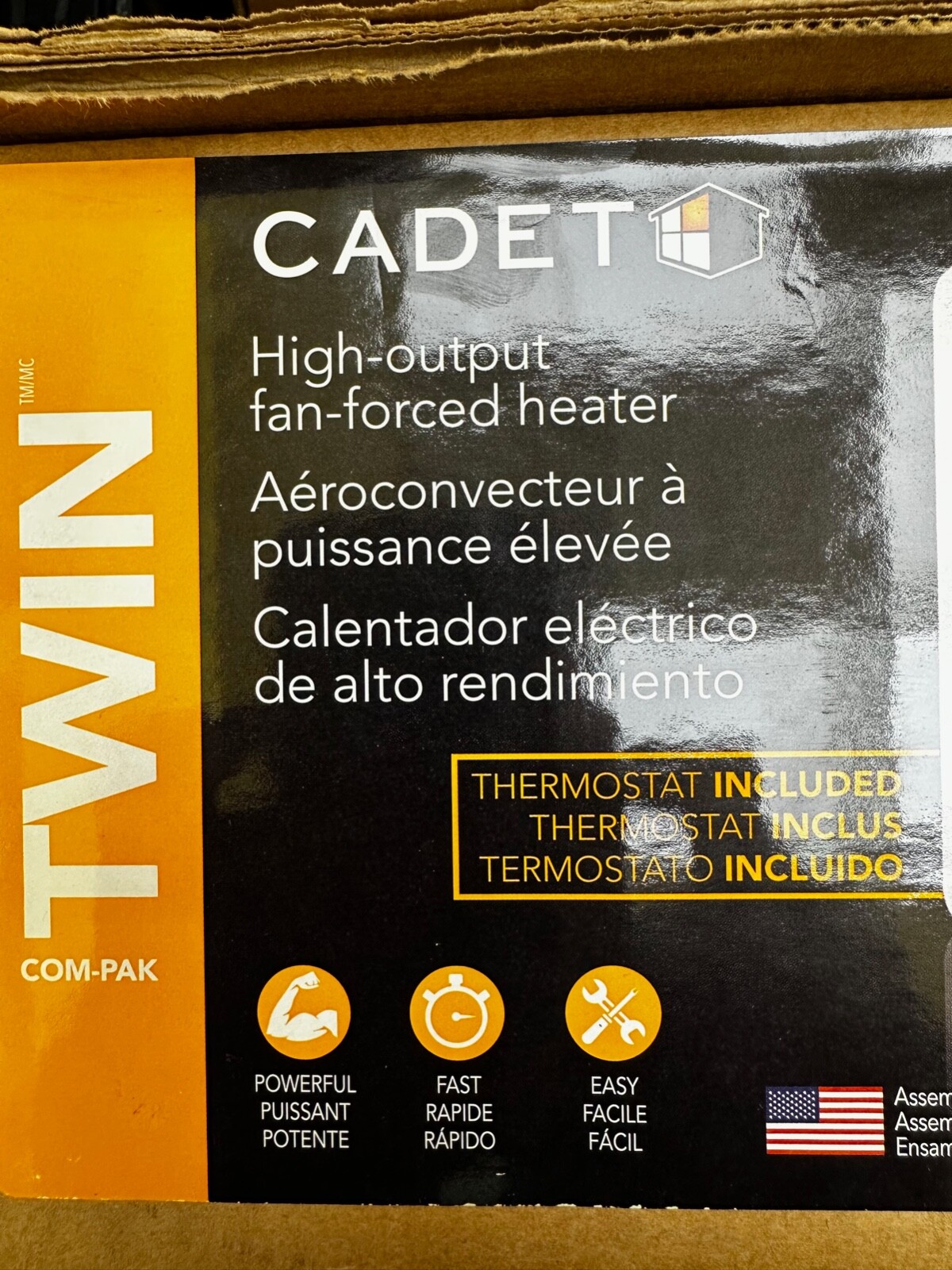 Cadet Com-Pak Twin 4000W 240V Fan-Forced In-Wall Electric Heater in White  NEW | Inox Wind